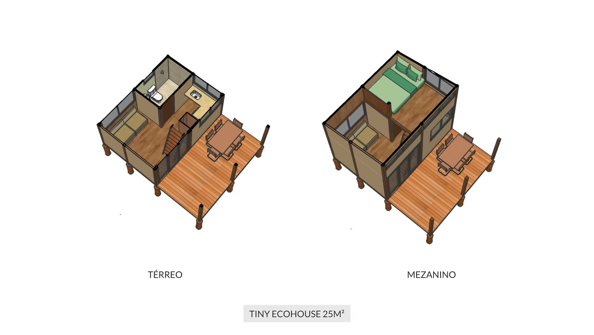 Vida simples 25 m²